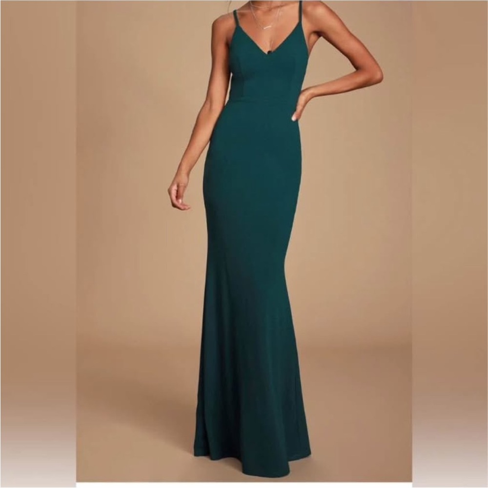Lulu's Emerald Maxi Dress
